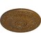 Ekena Millwork Lunel Ceiling Medallion (Fits Canopies up to 3 3/4"), 20 1/4"OD x 1 1/2"P, Smokey Topaz Crackle CM20LUSTC - alternate 3